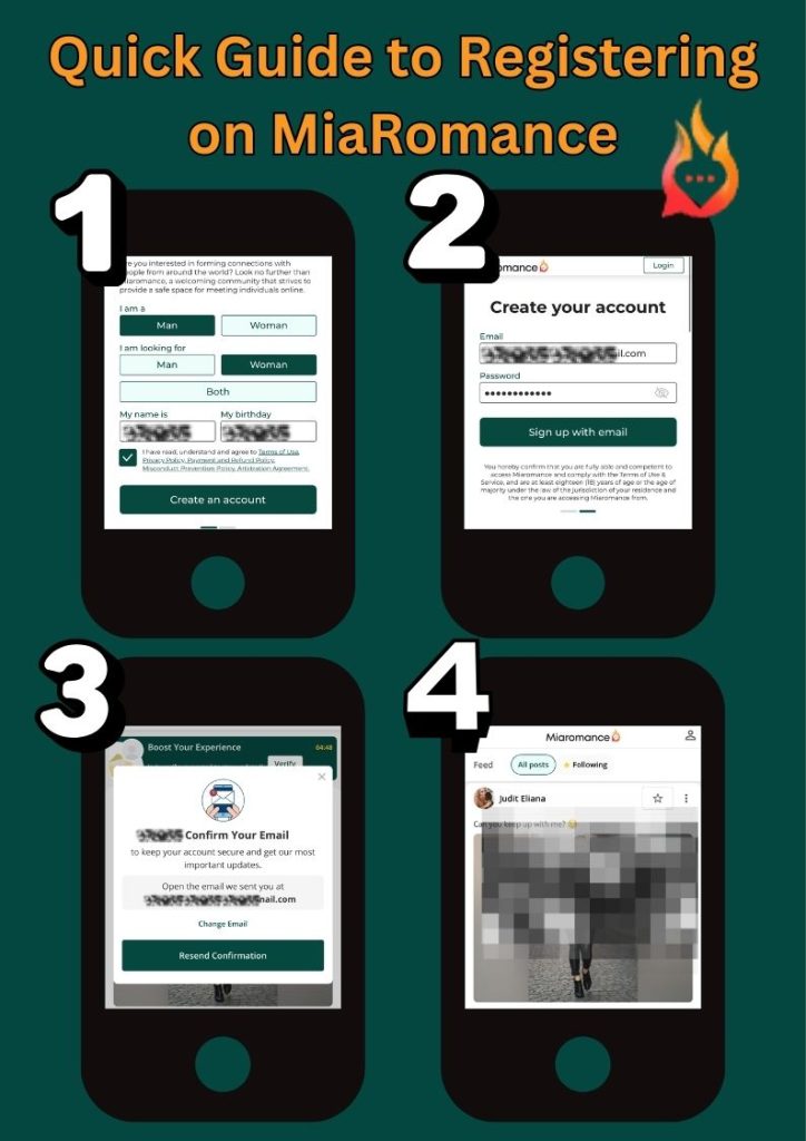 Miaromance registration process